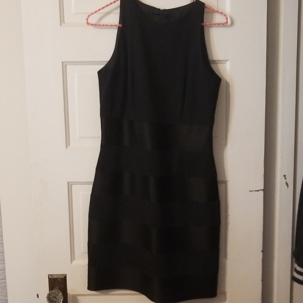 Black Striped Laundry Dress